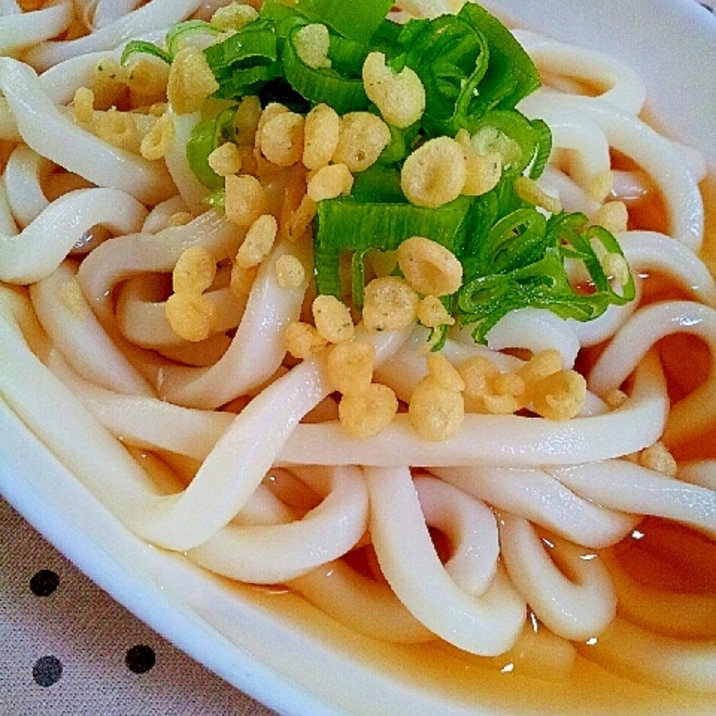 普通の冷たい✿かけうどん❤